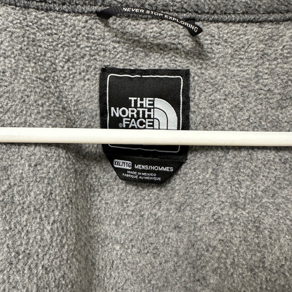 The‎ North Face Denali Polartec Fleece Jacket Mens XXL Grey Black Full Zip Coat - Picture 4 of 7
